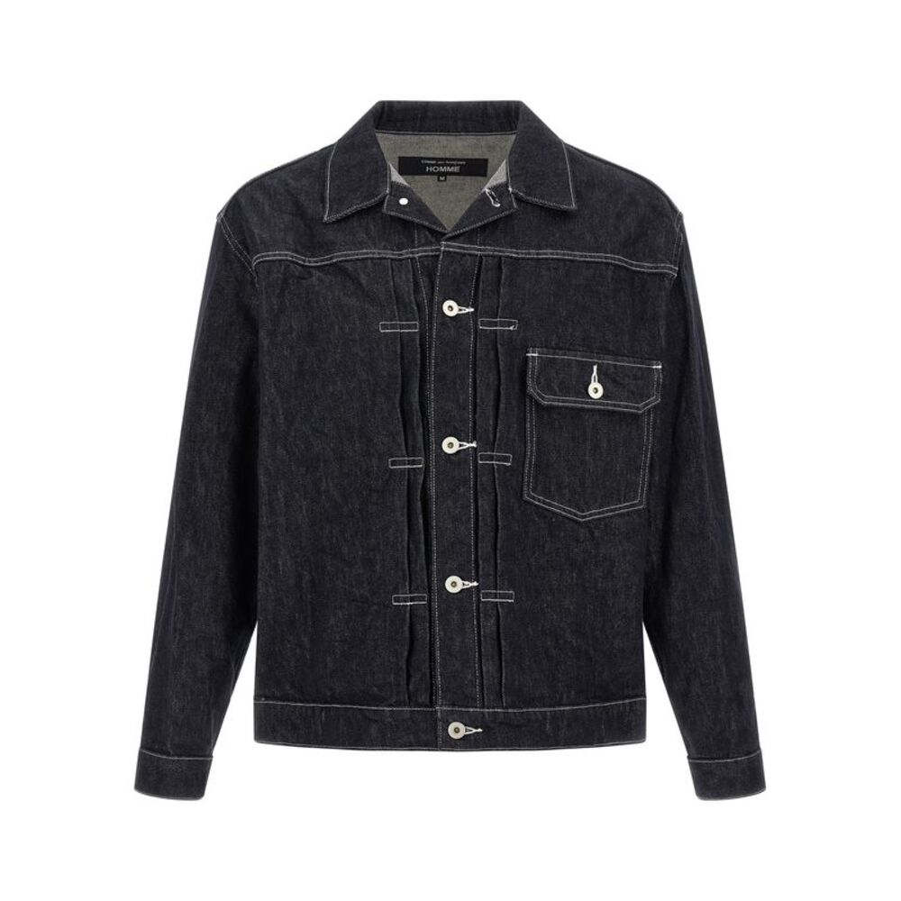 Comme Des Garçons Blue Cotton Denim Men's Jacket